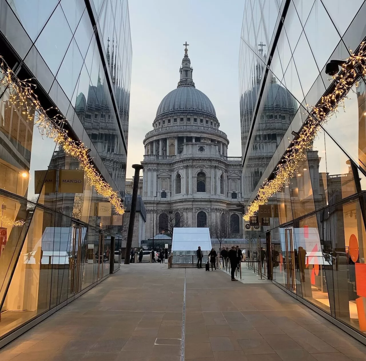 Views on St. Paul's Cathedral from One New Change. Most instagrammable places in London