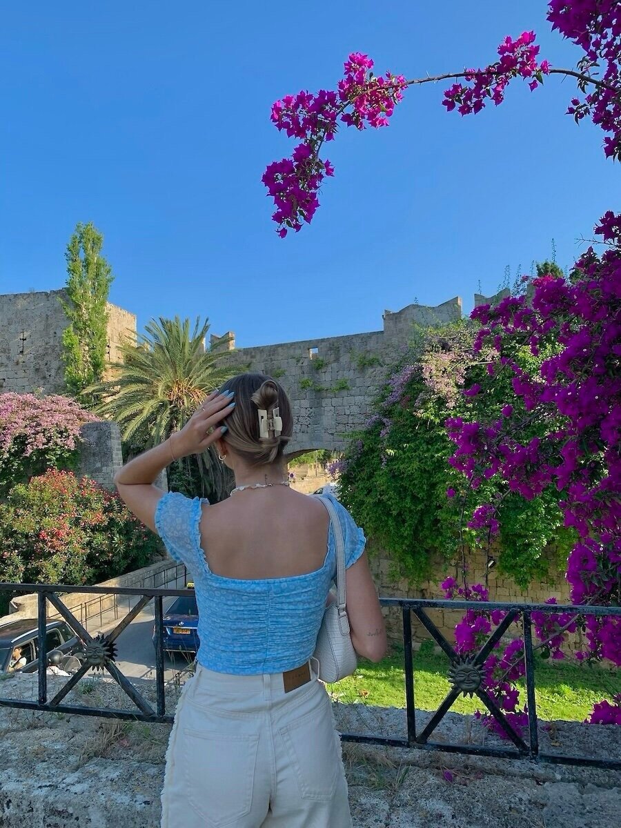 most instagrammable spots in Rhodes, Greece: Liberty Gate