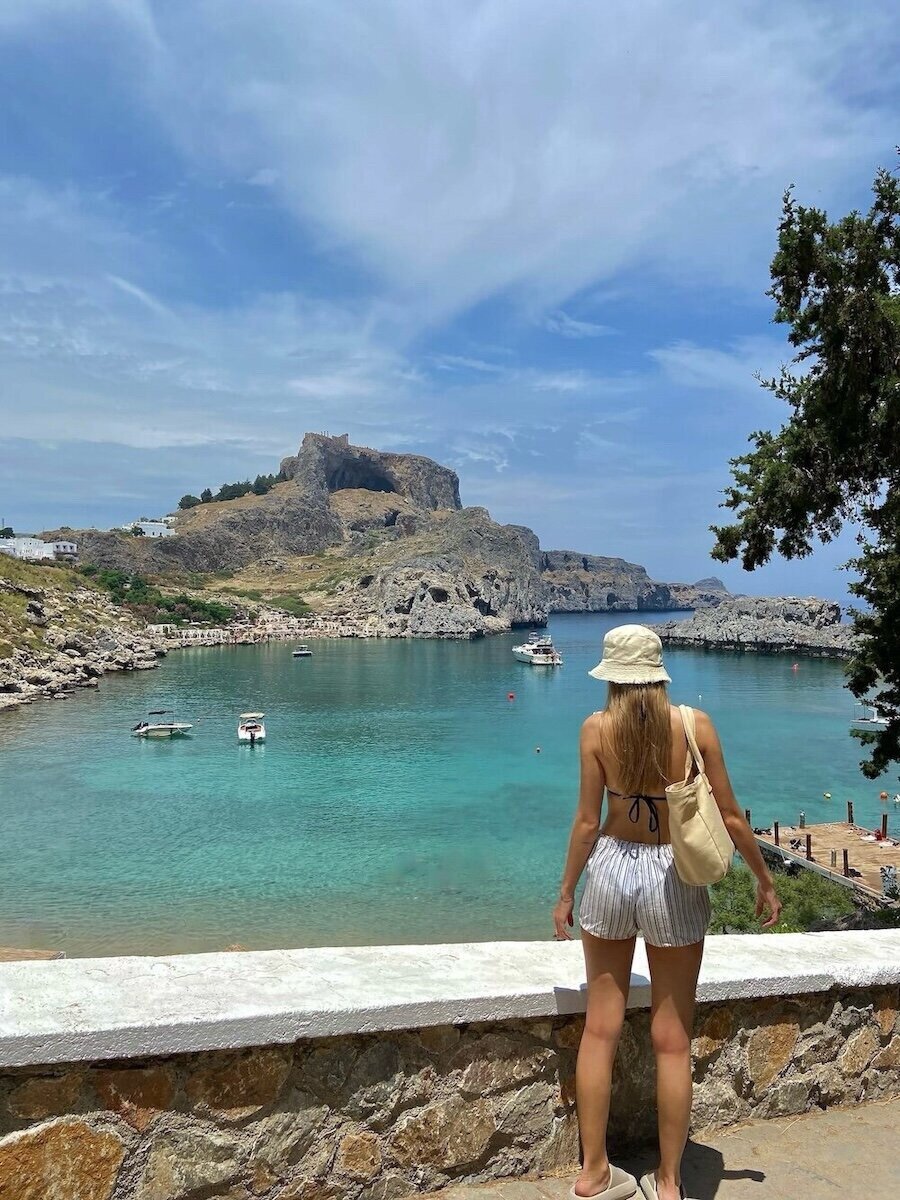 Most instagrammable spots in Rhodes, Greece: St. Paul's Bay